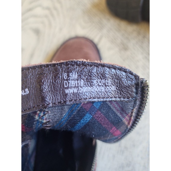 Born Boots Booties Womens Size 6.5 M Brown Leather Zip 2 Buckle Ankle Boots - Picture 8 of 10